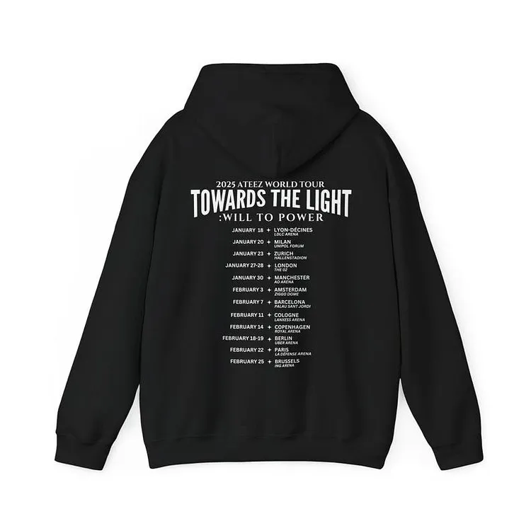 2025 Ateez Towards the Light Will to Power Simple Time Listed Hoodie