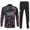 Paris Saint-Germain 25-26 1/4 Zip Tracksuit Black pink Chandal