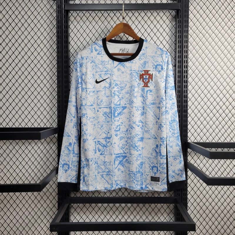 2024 Portugal away Long sleeveFootball Shirt 1:1 Thai Quality
