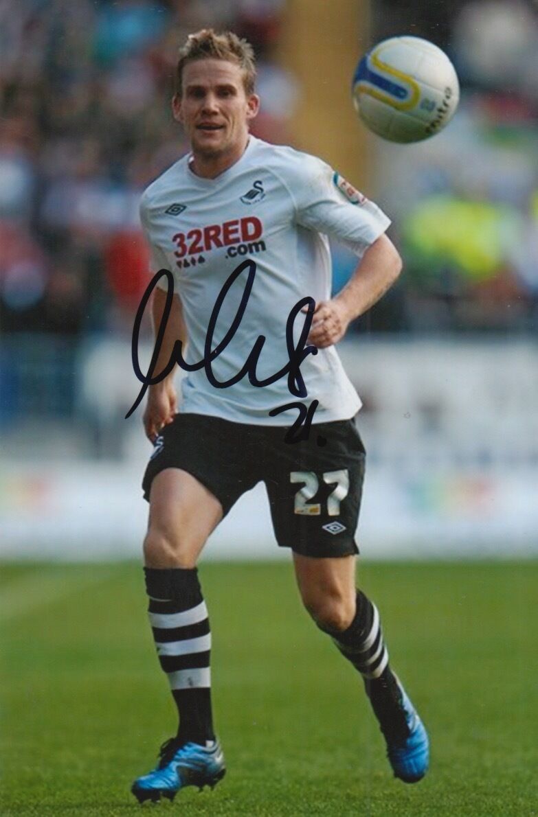 SWANSEA CITY HAND SIGNED MARK GOWER 6X4 Photo Poster painting 1.