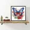 2Pack Flower Butterfly-Crystal Rhinestone Diamond Painting(30x30cm)