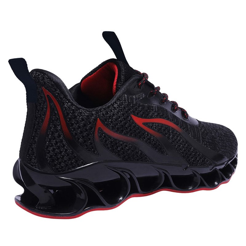 Metelo Men's Relieve Foot Pain Perfect Walking Shoes Black