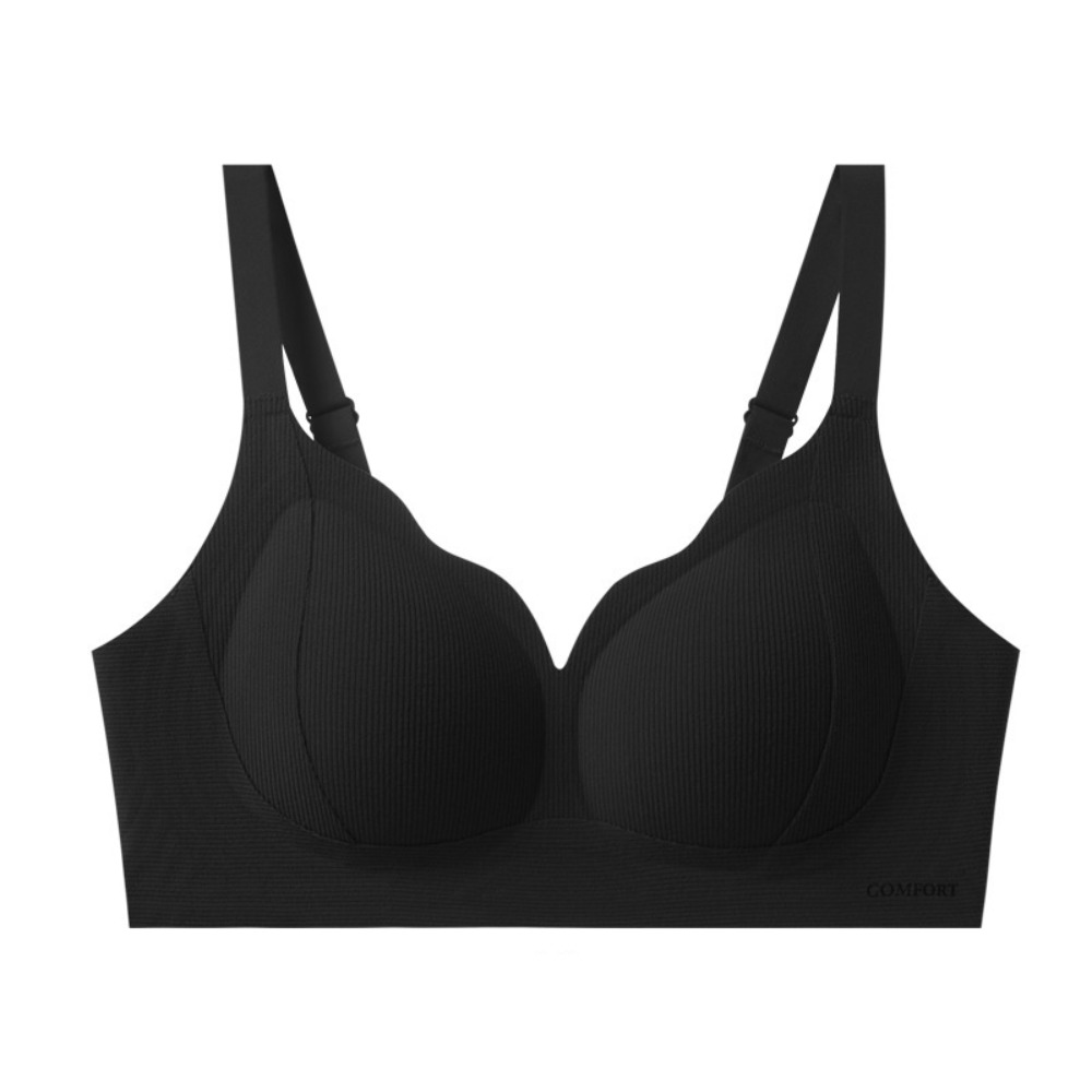 Dzgolf Fashion Seamless Triangle Cup Bra Yoga Sports Bralette with Pad Wireless Bras Underwear Intimates Deep V Bra Girl