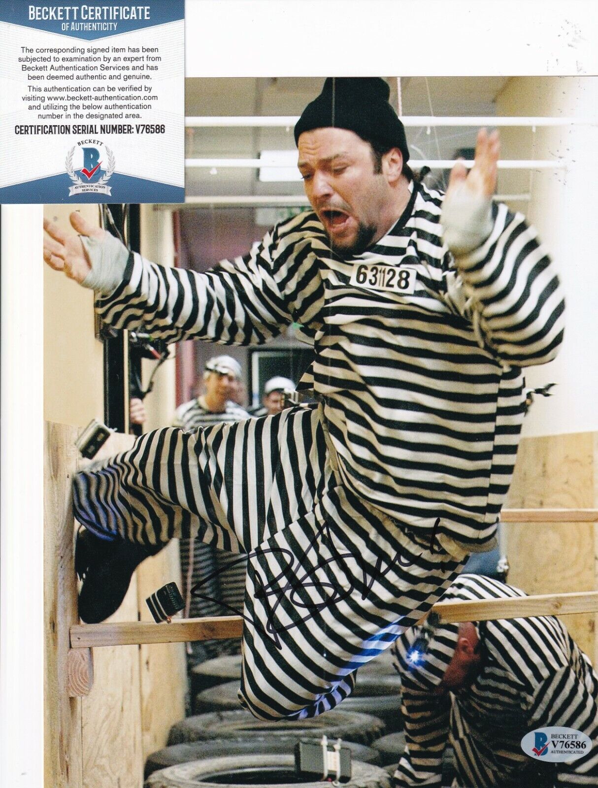 BAM MARGERA signed (VIVA LA BAM) Jackass Star 8X10 Photo Poster painting BECKETT BAS V76586