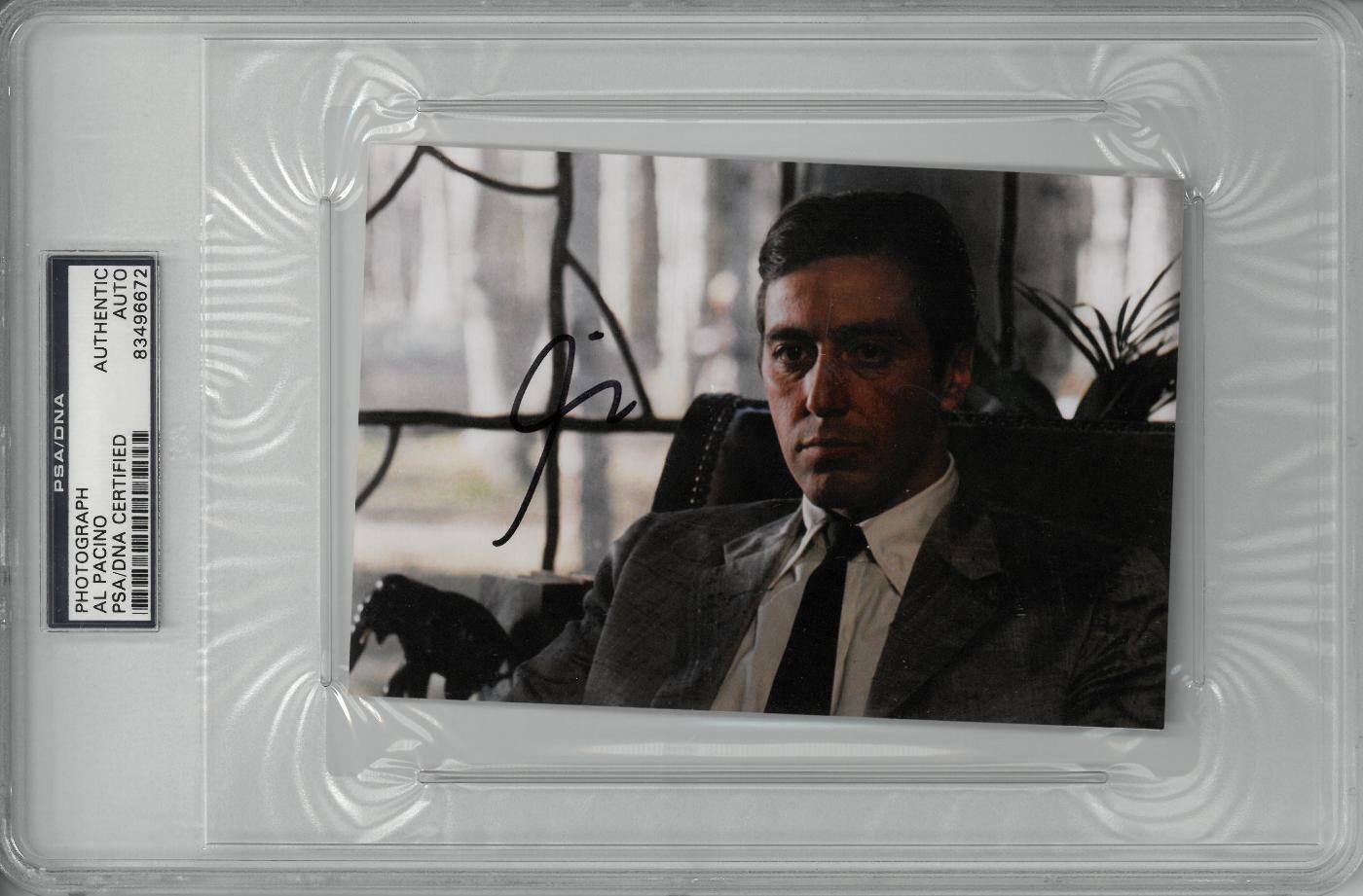 Al Pacino Signed The Godfather Part II Auto 4x6 Photo Poster painting Encap PSA/DNA #83496672