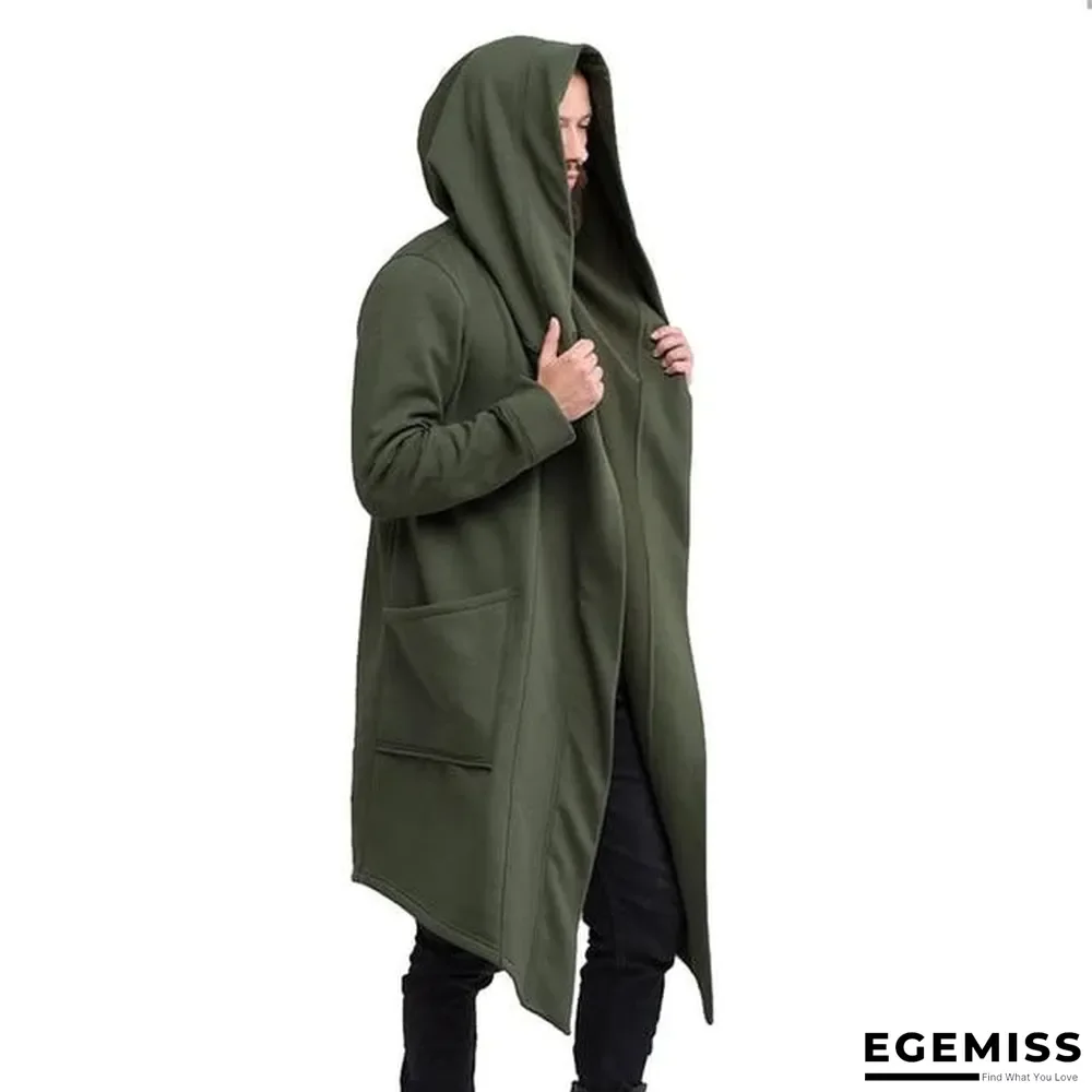 Men Sweatshirts Black Hip Hop Mantle Hoodies Fashion Jacket long Sleeves Cloak Man's Coats Outwear | EGEMISS