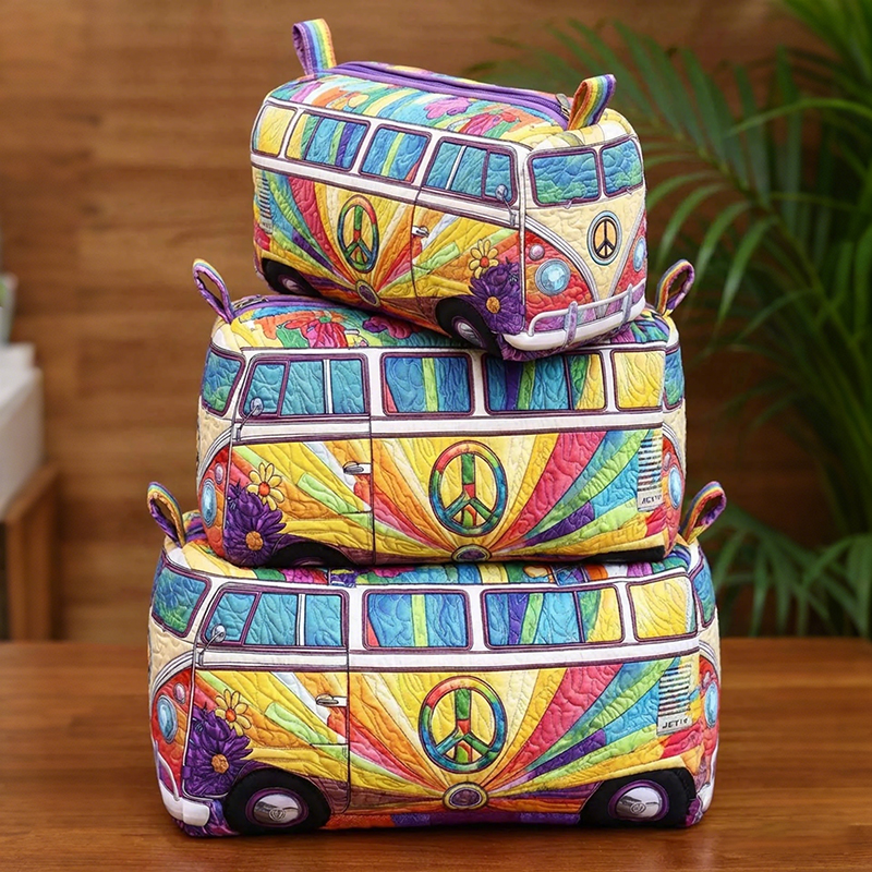 Hippie Camper Van Weekender Multi Functional Storage Bag artswardrobe