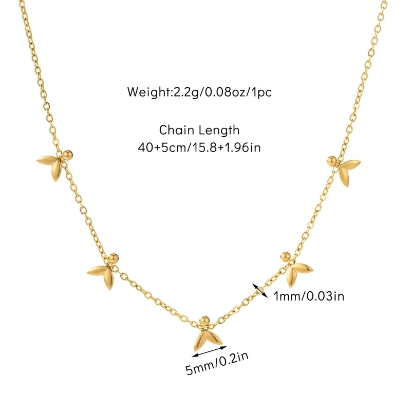 Basic Modern Style Classic Style Heart Shape Flower Fish Tail Titanium Steel Zircon Plating Inlay Pendant Necklace