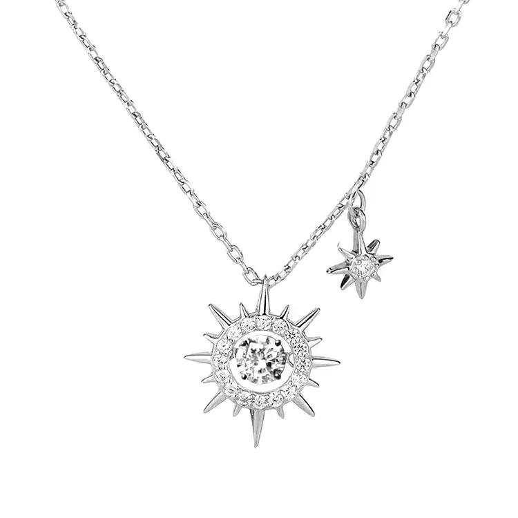 For Self - S925 You are A Ray of Sunshine Sterling Silver Necklace