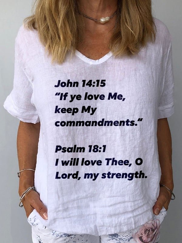 Faith Cotton Linen T-shirt