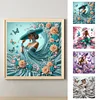 (Multi-Style)Top Hat Lady-Partial Special Shaped Diamond Painting 30*30CM