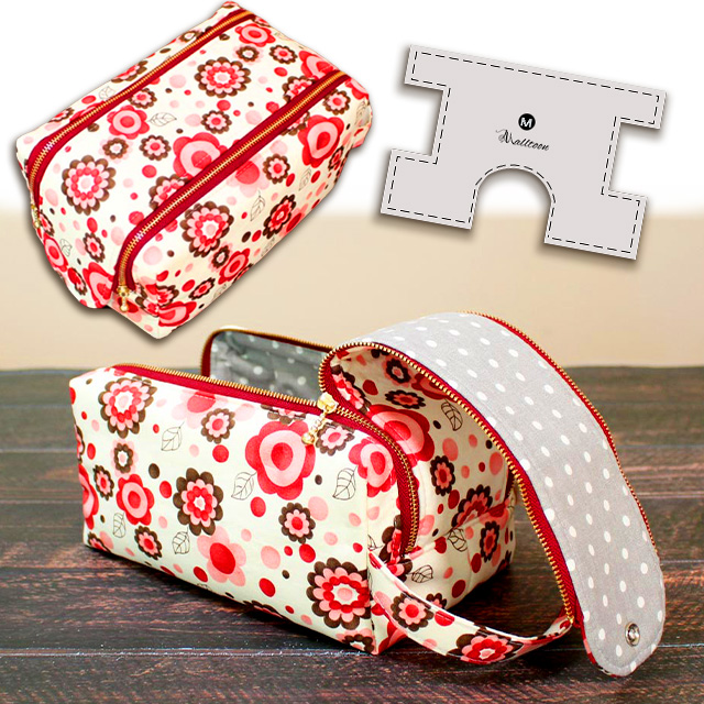 Double Zippered Bag Template With Instructions & Video