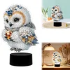 Cute Owl DIY Diamonds Painting Table Lamp 5D DIY Diamond Painting Night Light