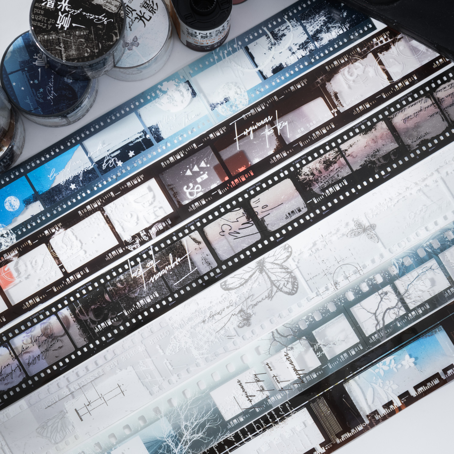 PET 테이프 - 30mm*200cm 빛과 그림자의 프레임 시리즈 빈티지 필름