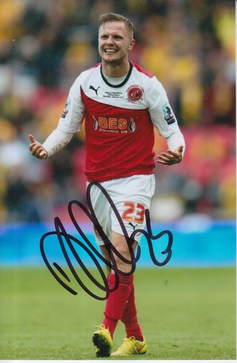 FLEETWOOD TOWN HAND SIGNED DAVID BALL 6X4 Photo Poster painting 2.