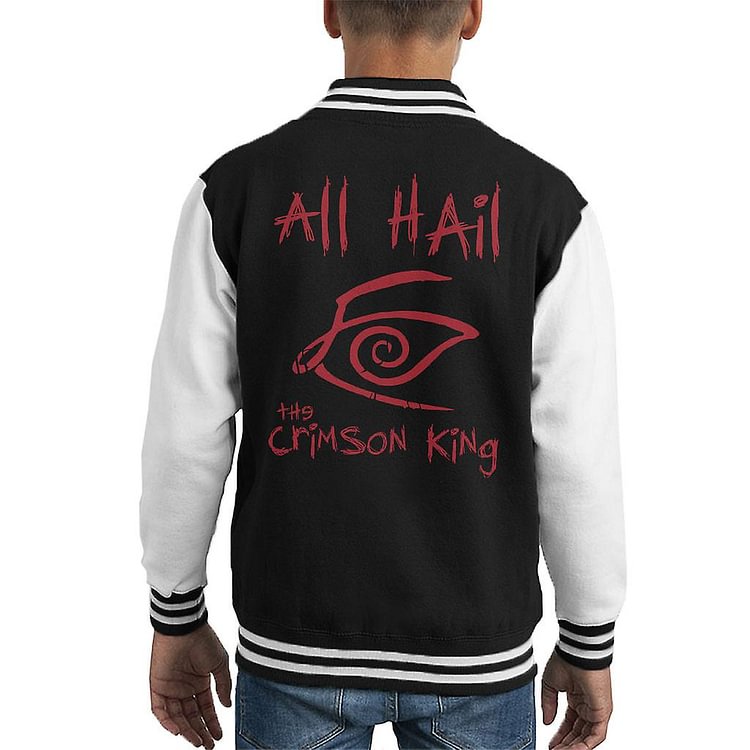 All Hail The Crimson King Dark Tower Kid's Varsity Jacket