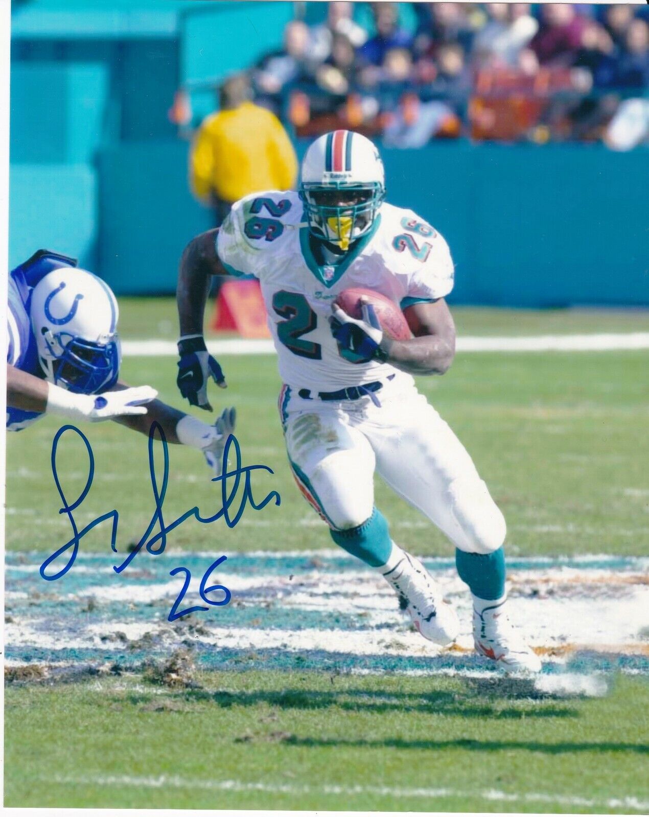 LAMAR SMITH MIAMI DOLPHINS ACTION SIGNED 8x10