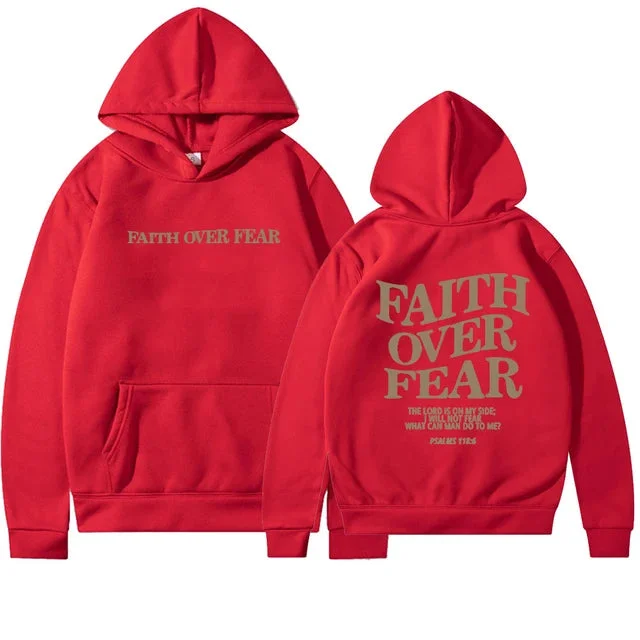 "Faith over Fear" Christian Hoodie