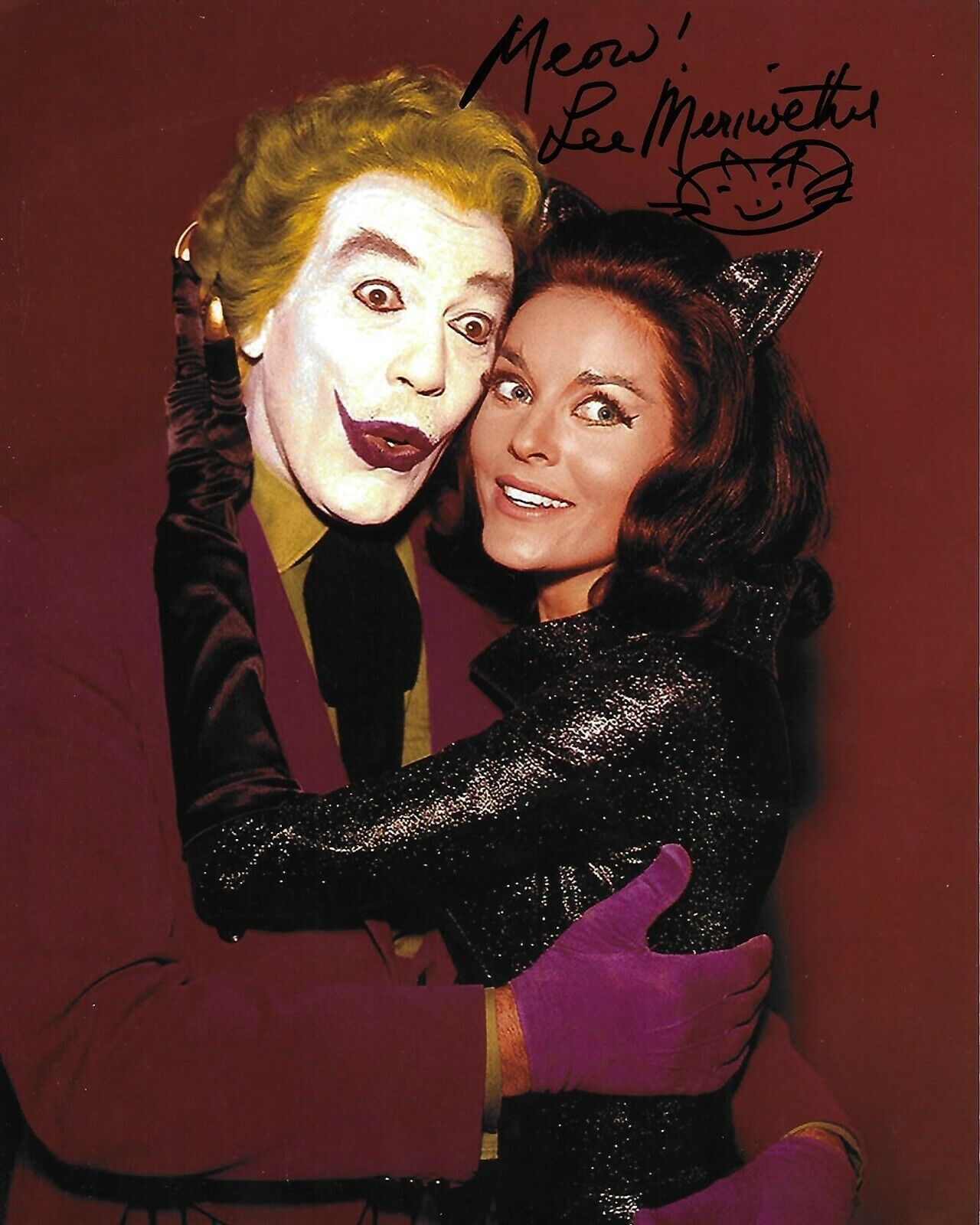 Lee Meriwether Batman Original 8X10 Photo Poster painting #5 signed at the Hollywood Show