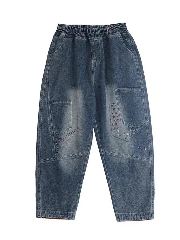 Women Half Sleeve V-neck Solid Color Dress