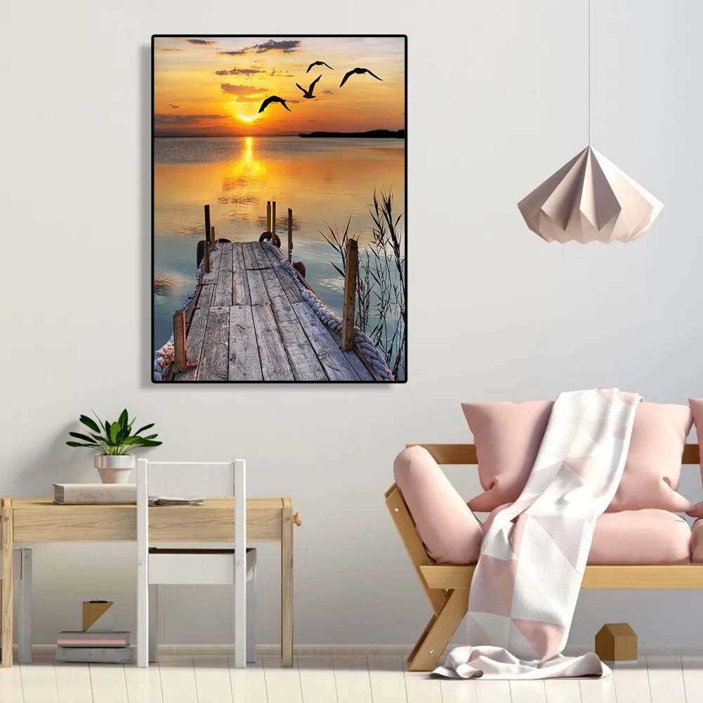 Seagull Bridge - Paint By Number(40*50cm)