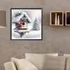 (40*40cm)Xmas Cardinal -  Full Round Drill Diamond Painting