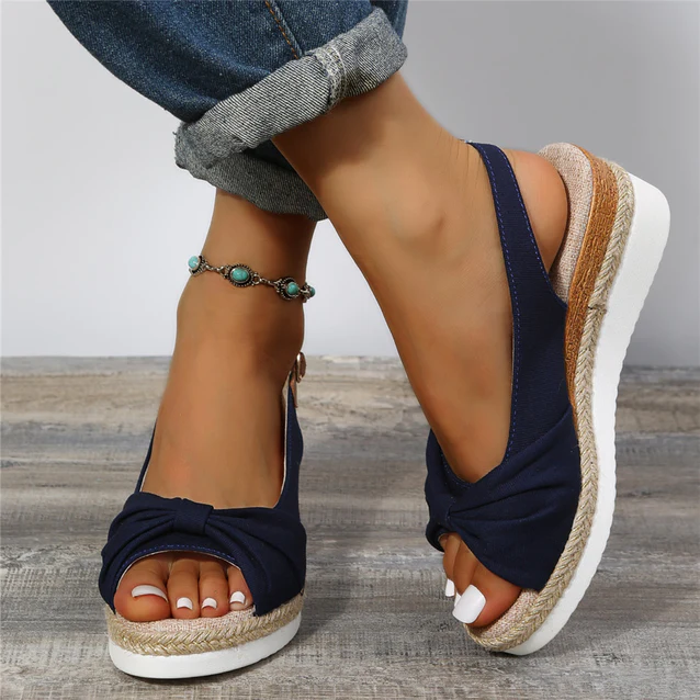 🔥Last Day Promotion 50% OFF - ComfyStep | Women's Sandals for Bunions Ladies Fashion Summer Solid Color Fabric Casual