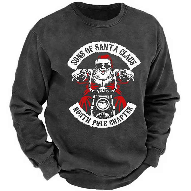 Sons Of Santa Claus North Pole Chapter Funny Christmas Sweatshirt