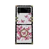 Luxury Butterfly Pattern Ring Holder Protective Case For Samsung Galaxy Z Flip4 Flip3 5G