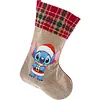 14 Inch Large DIY Linen Diamond Painting Xmas Stocking Hanging Gift Candy Bag Kits(20x35cm)