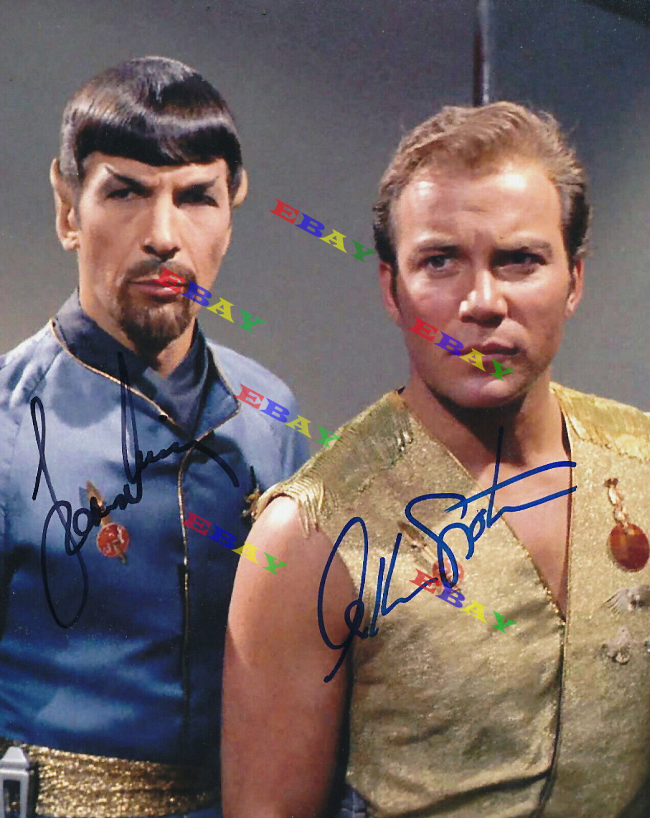 Leonard Nimoy & William Shatner Star Trek Autographed Signed 8x10 Photo Poster painting REPRINT