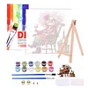 Framed Wine Time Grandma-Paint by Numbers Acrylic Painting 35*35CM With Color Box 5ML(24Colors)