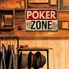 Poker zone - Vintage Metal Signs - 20*30cm/30*40cm - Warning