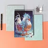 5D Diamond Mosaic Notebook 50 Pages DIY Partial Special Shaped Drill Journal A5 Chinese Zodiac Notebook Kit