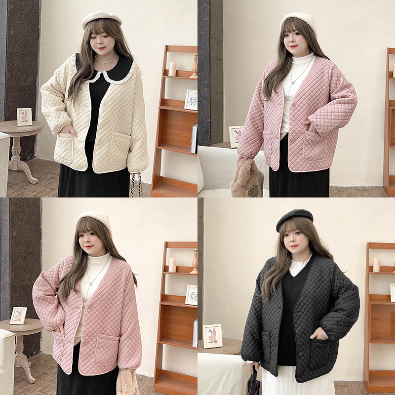 Chic Puff Quilted Jacket – Women's Plus-Size Winter Coat