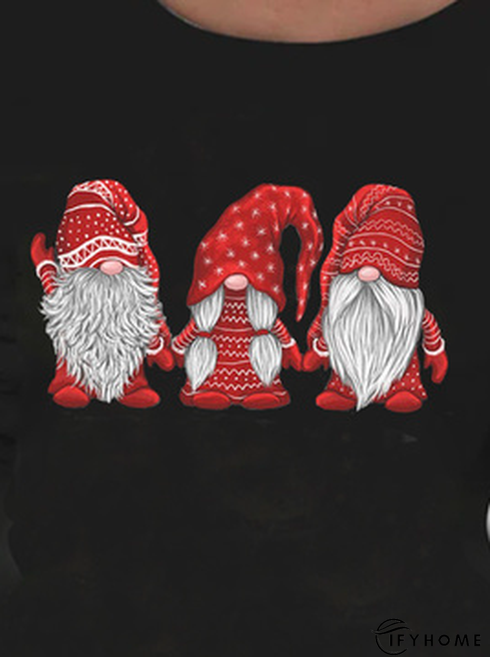 Crew Neck Casual  Loose Christmas T-Shirt | IFYHOME