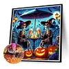 Diamond Painting-DIY Full Round Drill Halloween Skull(40*40 CM)
