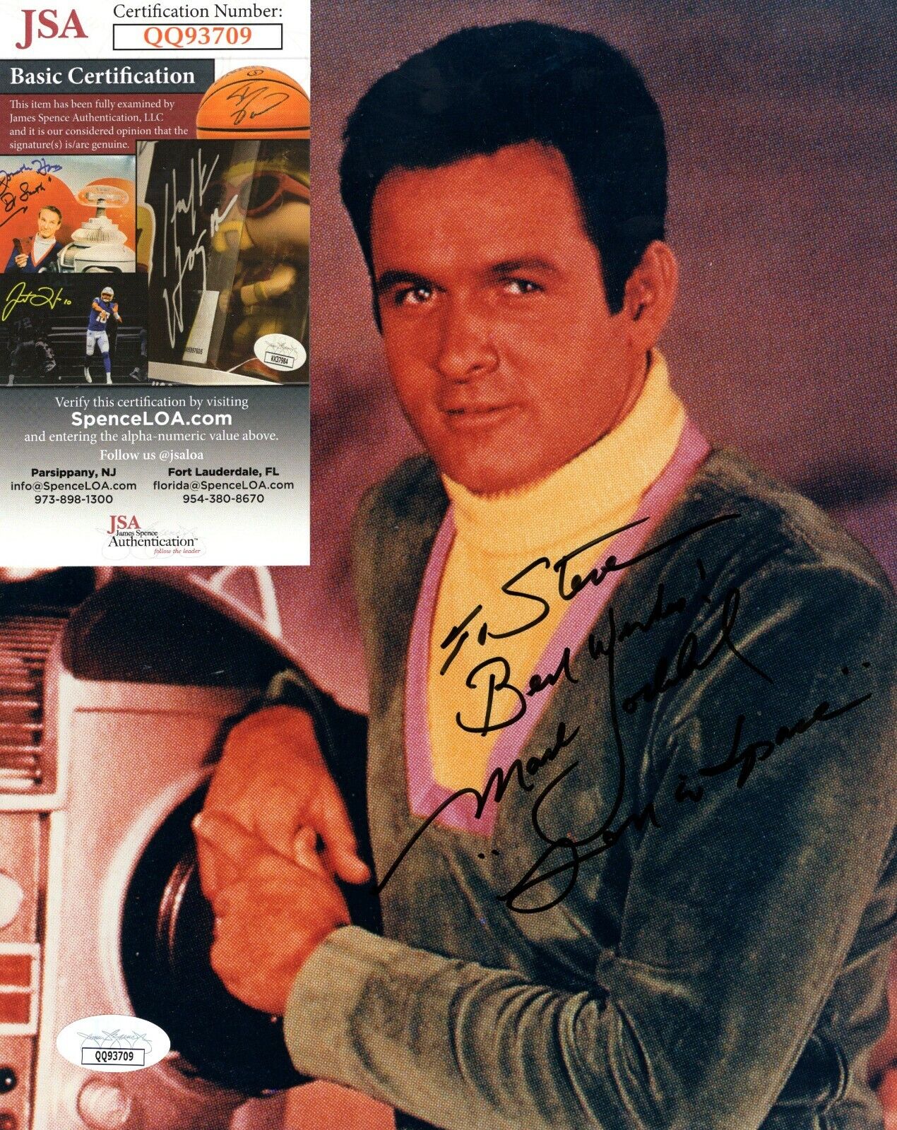 Mark Goddard Lost In Space Actor Signed Autograph 8x10 Photo Poster painting with JSA COA