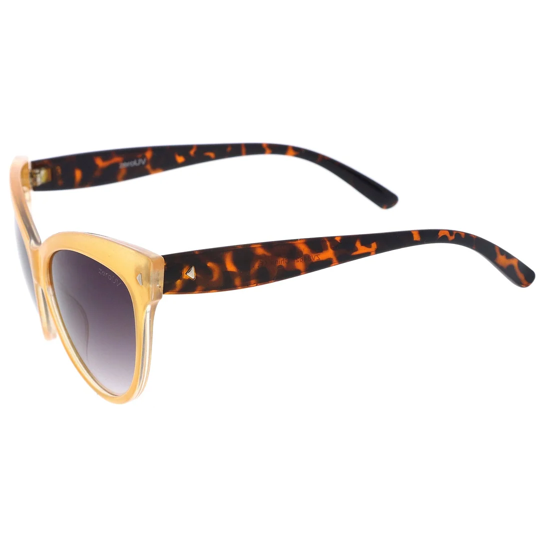 Women's Mod Oversize Horn Rimmed Cat Eye glasses 52mm