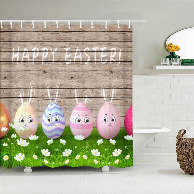 

Shower Curtain – Happy Easter Day-180*180cm, 501 Original