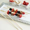 100 Pack | 10" Eco Friendly Paddle Party Picks, Bamboo Skewers, Decorative Top Cocktail Sticks