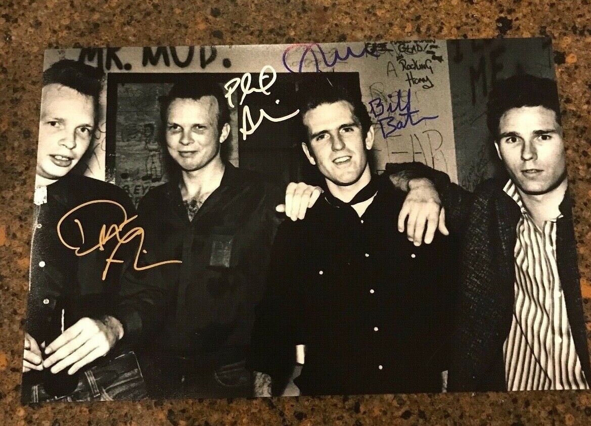 * THE BLASTERS * signed 12x18 Photo Poster painting * PHIL DAVE ALVIN, BAZZ & BATEMAN *PROOF* 2