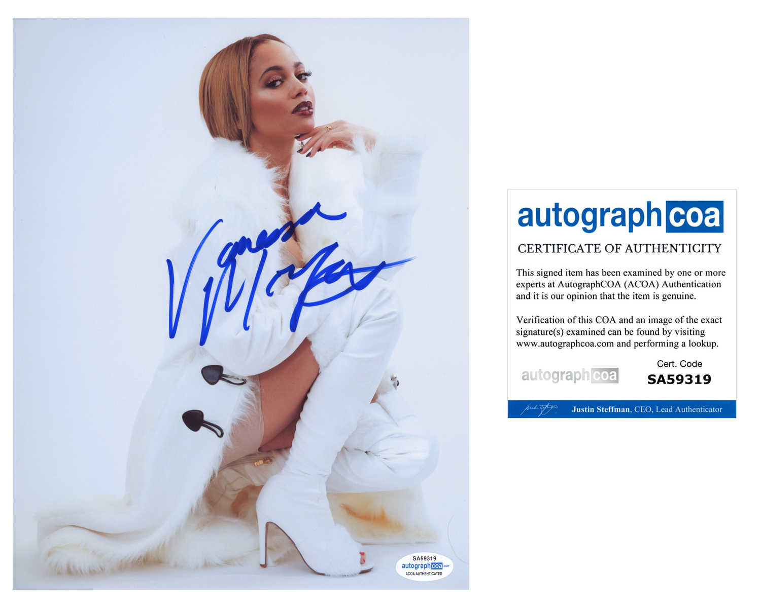 Vanessa Morgan Signed Autographed 8x10 Photo Poster painting Riverdale Actress Toni ACOA COA