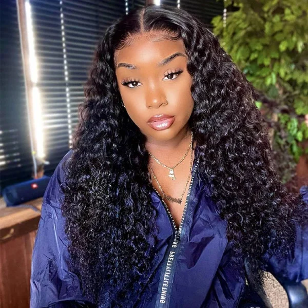 Water Wave HD Lace Wig Pre Plucked Vrigin Human Hair Wig 250% Density
