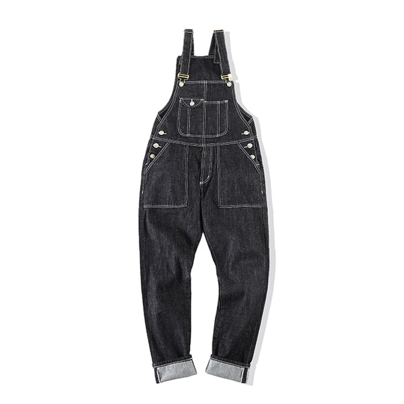 Vintage Red Ear Denim Baggy Overalls