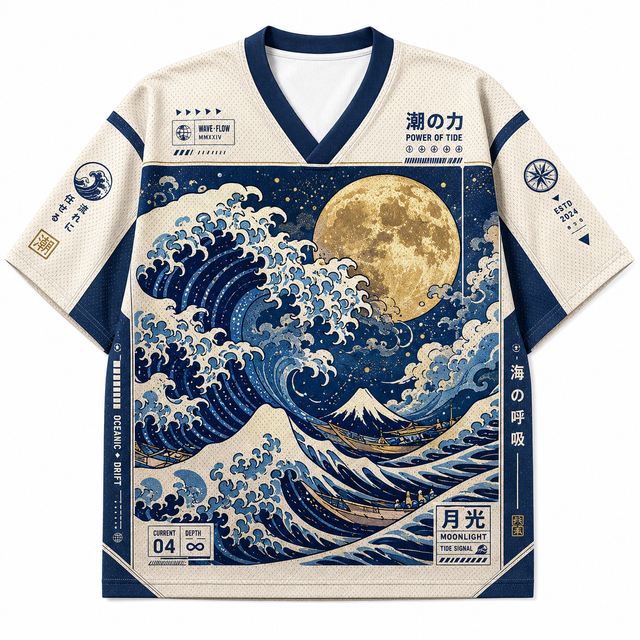 Moon Wave Mesh Jersey