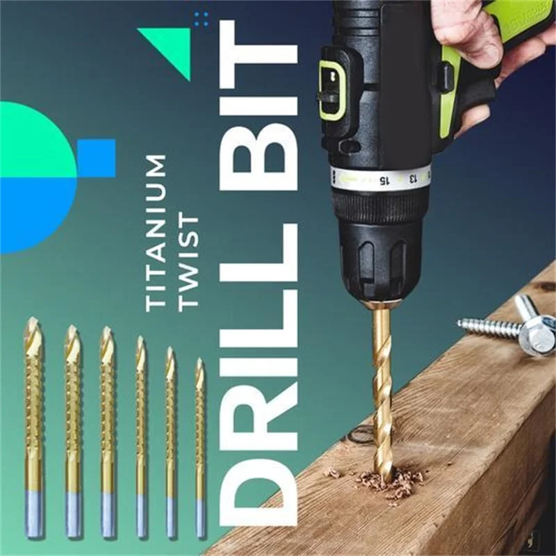 Twist Drill Bit Set Power Tool Accessories(6 Pcs )
