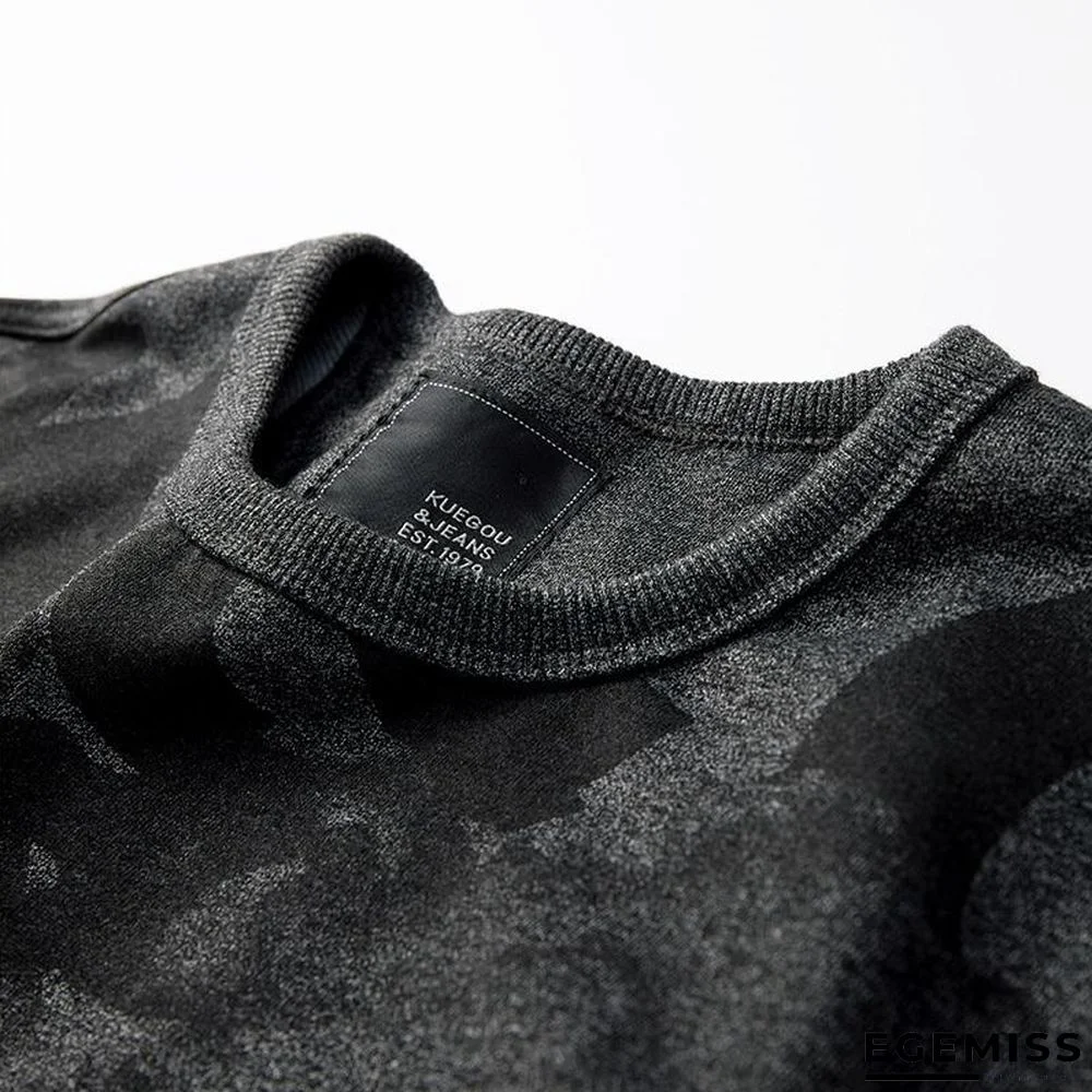 Men Autumn Cotton Black Print Letter Sweatshirts Fashion Japanese Streetwear Hip Hop Male Clothes Plus Size Top | EGEMISS