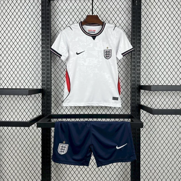 Kids England 2026 World Cup Home Football Jersey