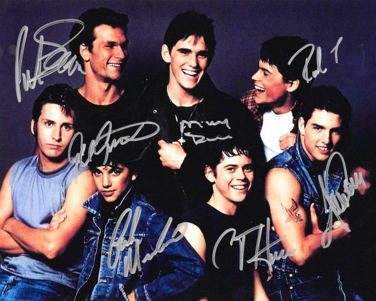 REPRINT - THE OUTSIDERS CAST Autographed Signed 8 x 10 Photo Poster painting Poster RP Man Cave